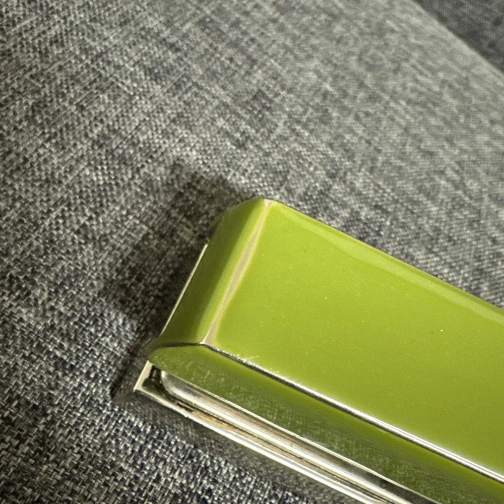 RARE & Vintage Pottery Barn Emery Stapler Green w/ Blk Felt Bottom 6